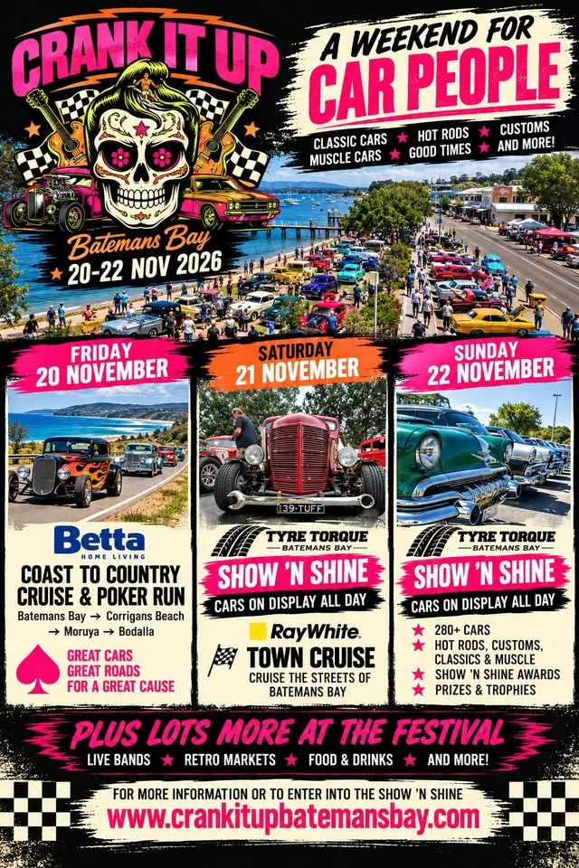 Flyer for Crank It Up Show n Shine