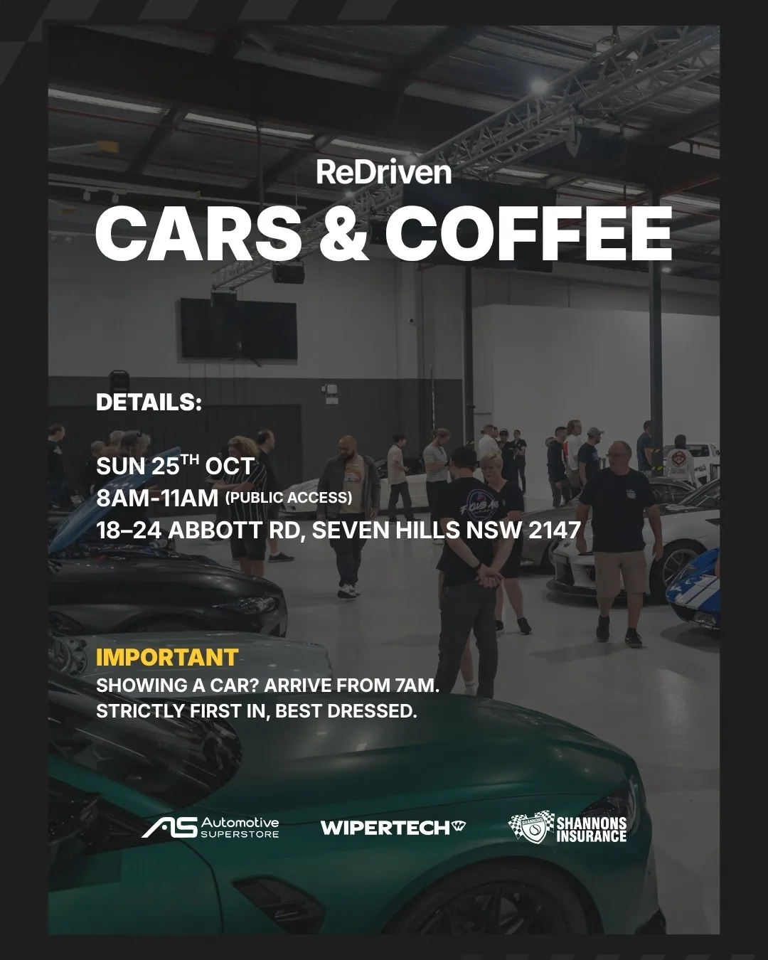 Flyer for ReDriven Cars & Coffee